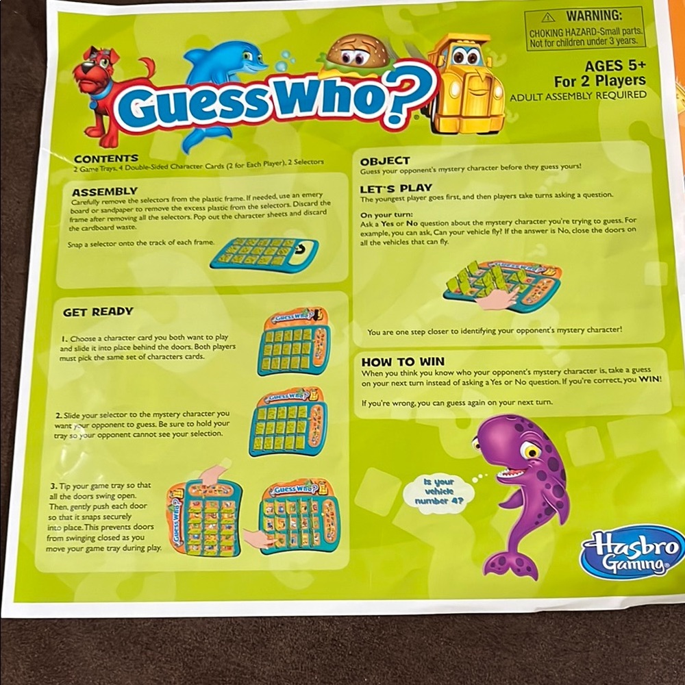 Hasbro Guess Who? Puzzle Game NWOT - Picture 4 of 7